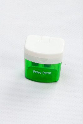 Чинка з контейнером, подвійна, пластикова, Peppy Pinto